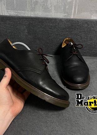(46) dr. martens 1461 классические туфли-дерби черные