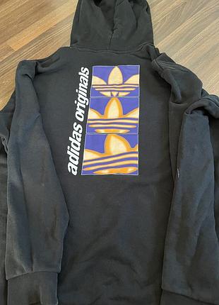 Чоловіче худі adidas originals чорне з принтом