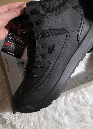 Нові чоловічі зимові черевики lacoste urban breaker (thinsulate / водостійкі)