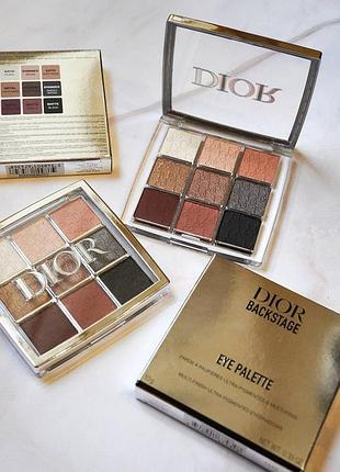 Тіні для повік christian dior backstage eye palette 002 smoky essentials, 10 г