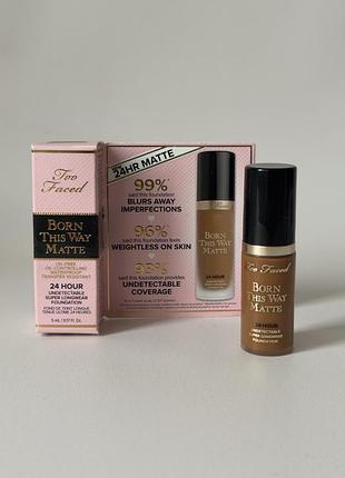 Too faced - born this way matte 24 hour foundation - матувальна тональна основа, chai