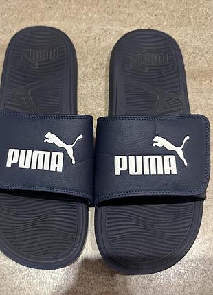 Шльопанці puma темно-сині