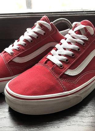Кеди унісекс vans old skool червоні