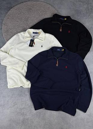 Чоловічий светр polo ralph lauren бавовняний на блискавці