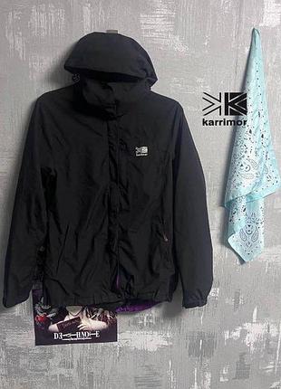 (12) (s-m) karrimor ветровка черная фиолетовая на мембране по типу gore-tex gorecore