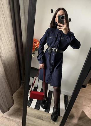 Сукня-сорочка/синя сукня-сорочка/сукня michael kors