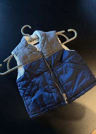 Жилетка для хлопчиків gap тепла синя