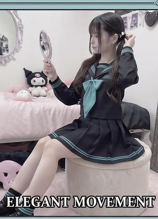Японська шкільна форма сейлор фуку dark academy / gothic lolita