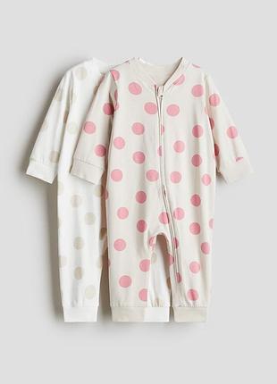 Спальні комбінезони/чоловічки/сліпи spotted h&m 9765