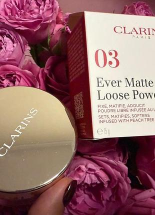Пудра для обличчя clarins ever matte loose 03  universal deep