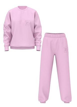 Женский спортивный костюм на флисе victoria’s secret pink