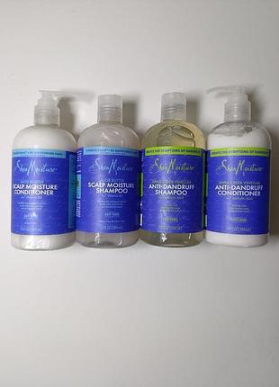 Уценка на набор sheamoisture, scalp moisture, aloe butter, шампунь и кондиционер 384 мл*2