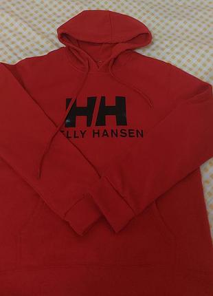 Худі жіноче  helly hansen червоне на флісі