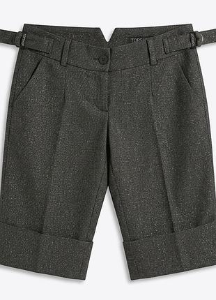 Стильные шорты-бермуды topshop с люрексом, р. 36 (s/m).
