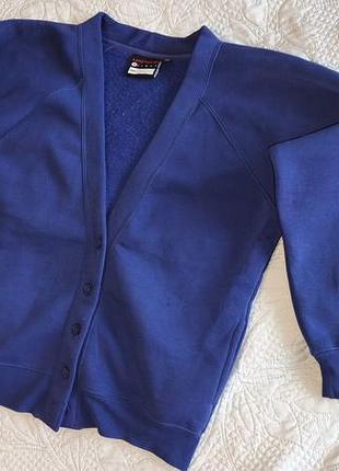 Кофта uniform direct 34р. s-m жіноча синьо-фіолетова на ґудзиках тепла