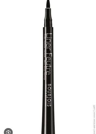 Подводка-фломастер для глаз черная bourjois liner feutre. 2