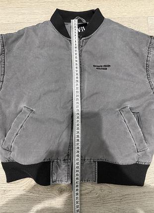 Куртка бомбер zara сіра 9