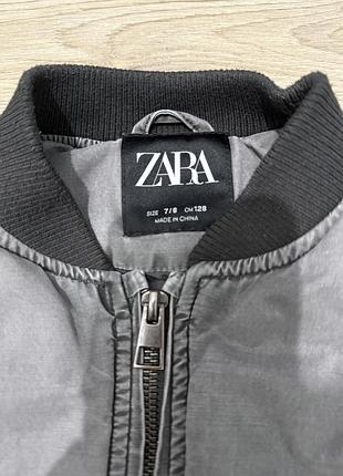 Куртка бомбер zara сіра 4