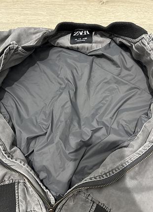 Куртка бомбер zara сіра 10