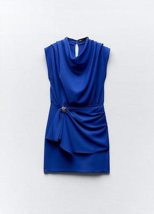 Коротка жіноча сукня zara синя