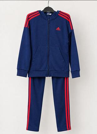 Спортивний костюм для хлопчиків adidas синій зріст 140