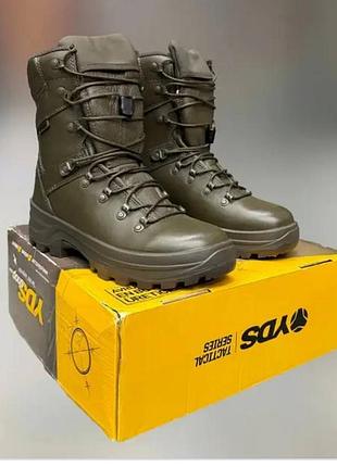Взуття чоловіче тактичні берці yds ydtm 8036, gore-tex, thinsulate, колір олива