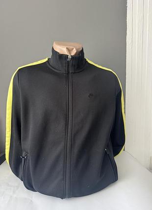 Олімпійка чоловіча nike чорна з жовтими смугами, розмір м
