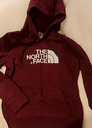 Худі жіноче the north face, бордового кольору, розмір xs/s