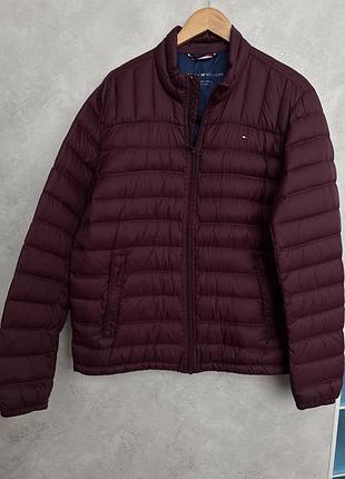 Куртка чоловіча tommy hilfiger демісезонна бордова