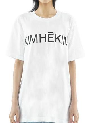 Футболка жіноча kimhēkim біла з написом