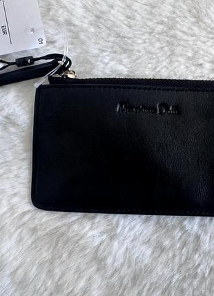 Шкіряний гаманець-візитниця massimo dutti