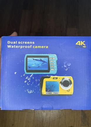 Підводна камера 4k 56mp з подвійним екраном, цифровий зум 18×