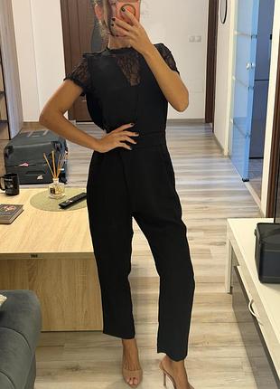 Брючний комбінезон жіночий zara чорний xs