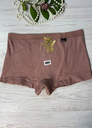Трусики шортики  жіночі з бавовни в рубчик від бренду aonidasi арт. 5245🎀