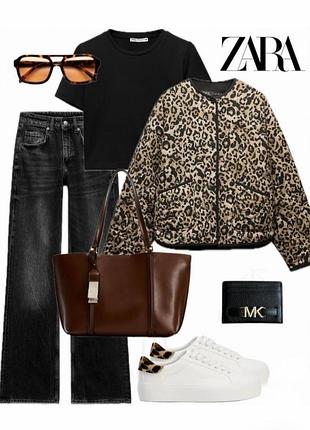 Бестселер!  нова дуже красива та практична леопардова куртка zara/зара. іспанія.