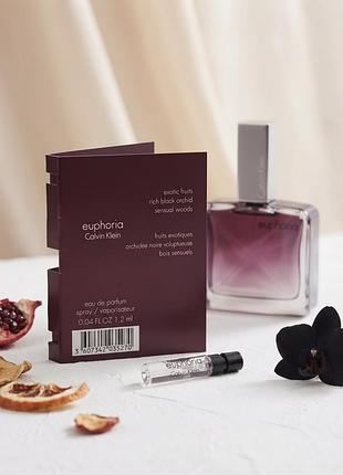 Жіноча парфумована вода calvin klein euphoria (парфумований пробник/самплер, 1.2 мл)  
​