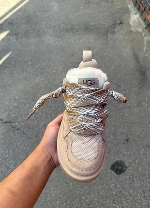 Уггі/кросівки ugg lowmel beige 4