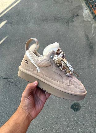Уггі/кросівки ugg lowmel beige 2