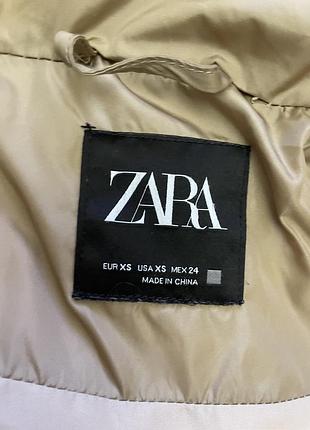 Подовжений пуховик zara 7