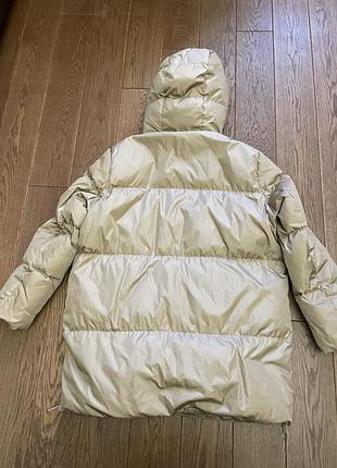 Подовжений пуховик zara 6