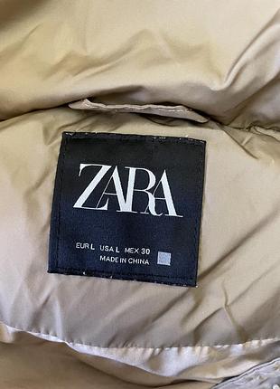 Подовжений пуховик zara 8