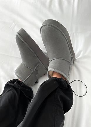 🩶 ugg mini platform | cool grey suede 2