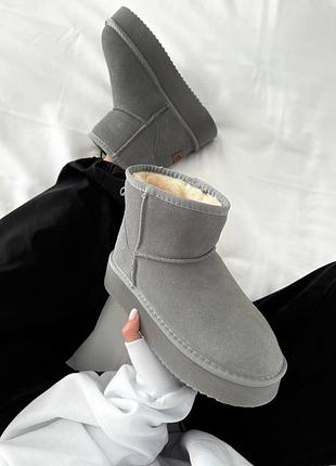 🩶 ugg mini platform | cool grey suede 5