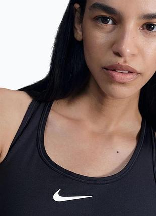 Топ жіночий nike swoosh bra pad чорний/топ nike/ жіночий топ nike