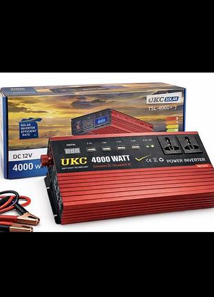 Інвертор ukc 4000 вт з 12 в на 220 в