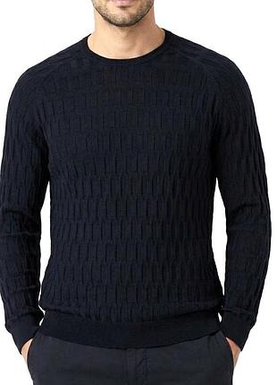 Giorgio armani black label чоловічий трикотажний светр джемпер, 58/3xl, італія стан нового