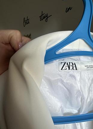 Білий крутезний піджак zara 4