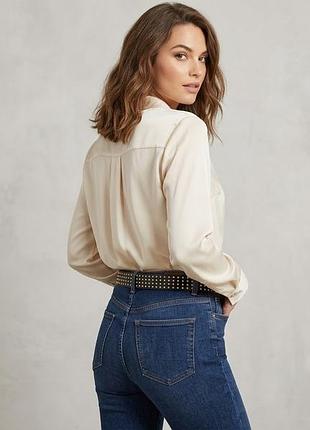 Черный ремень guess с заклепками и золотистой фурнитурой (размер m)