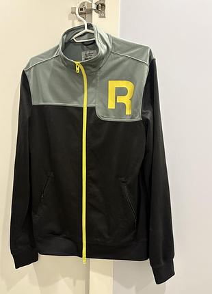 Кофта чоловіча reebok чорна з сірими вставками