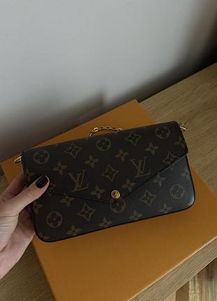 Сумка для жінок louis vuitton pochette metis коричнева з монограмним принтом